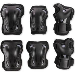 Rollerblade Set van 3 skatebeschermers voor volwassenen, uniseks, XL, zwart