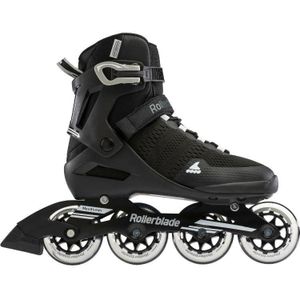 Rollerblade Sirio 84 Inline skates voor heren, Nero Bianco, 45 EU