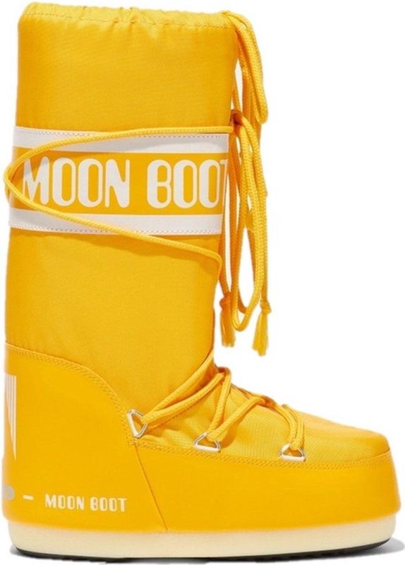 Moon Boot Icon Nylon Sneeuwlaarzen Geel Vrouw