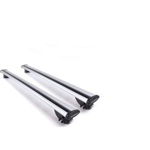 Dakdragers geschikt voor de BMW X1 2009 t/m 2014 gesloten dakrailing - Aluminium - Hoog laadvermogen 100kg - Wingbar - Zilver - Merk Farad