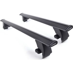 Dakdragers geschikt voor de Ford Edge vanaf 2016 glad dak - Aluminium - Hoog laadvermogen 100kg - Wingbar - Zwart - Merk Farad