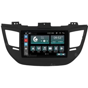 Specifieke autoradio voor Hyundai Tucson schwarz (mit Navigation, Rückfahrkamera und Kenwood-Verstärker als Standard) Android GPS Bluetooth WiFi USB DAB+ Touchscreen 9"" 8core Carplay AndroidAuto