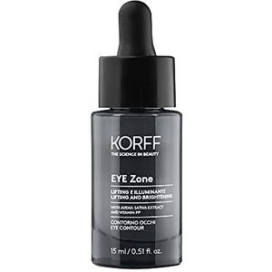 Korff Eye Zone Contour oogzak, bril en bril met hyaluronzuur en vitamine PP, lifting- en lichteffect, 15 ml