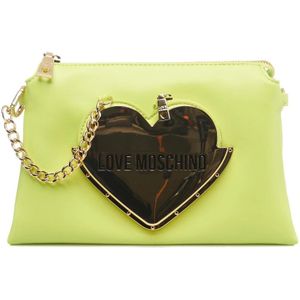 Love Moschino, Limoengroene Baby Heart Tas Groen, Dames, Maat:ONE Size