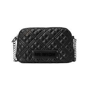 Love Moschino Quilted Bag Dames Crossbody tas/Toilettas Kunstleer - Zwart