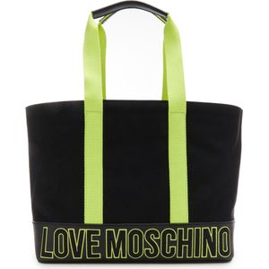 Love Moschino Canvas Dames Shopper Textiel - Zwart