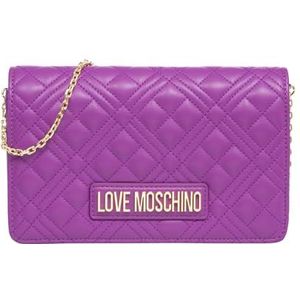 Love Moschino, Accessoires, Dames, Paars, ONE Size, Lettering Logo Crossbody bag