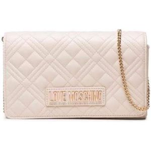 Love Moschino, schoudertas voor dames, Wit, Eén maat