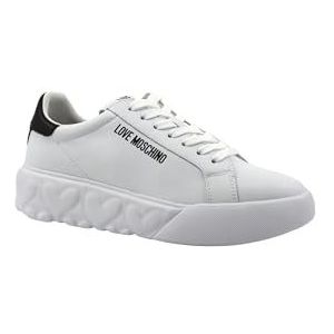 Love Moschino, Schoenen, Dames, Wit, 38 EU, Dames Lage Sneakers