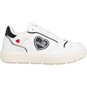 Love Moschino, Lente/Zomer Dames Sneakers Wit, Dames, Maat:37 EU