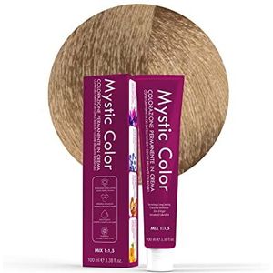 Mystic Color - Permanent Cream Coloring with Argan Oil and Calendula - Long Lasting Hair Color - Superlight Blonde Color 9-100ml