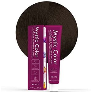 Mystic Color - Haarkleur – permanente kleurcrème met arganolie en calendula – langdurige haarkleur – intense donkerbruine kleur 3.0 – 100 ml