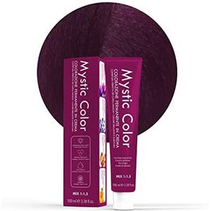 Mystic Color - Haarverf – permanente kleurcrème met arganolie en calendula – langdurige kleuring – kleur donkerblond iriserend 6,2 – 100 ml