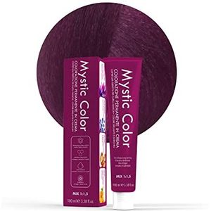 Mystic Color - Permanent Cream Coloring with Argan Oil and Calendula - Long Lasting Hair Color - Purple Blonde Hair Dye Permanent 7.2-100ml