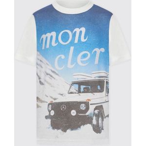 Moncler - 3 Moncler Mercedes-Benz - T-shirt - Wit - Katoen