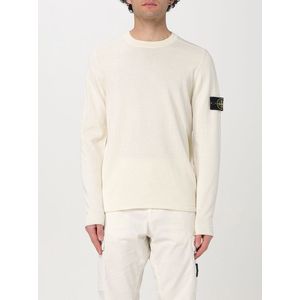 Stone Island, Heren, Truien, Beige, Maat: L Wol,