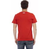T-shirts - Rood - Crew Neck Short Sleeve T-shirt
