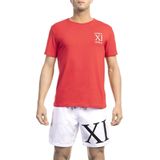T-shirts - Rood - Crew Neck Short Sleeve T-shirt