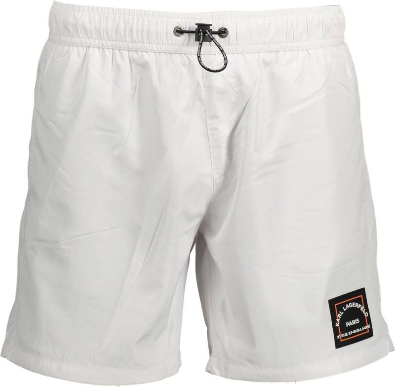 Karl Lagerfeld - Basic Badpak - Wit - Heren