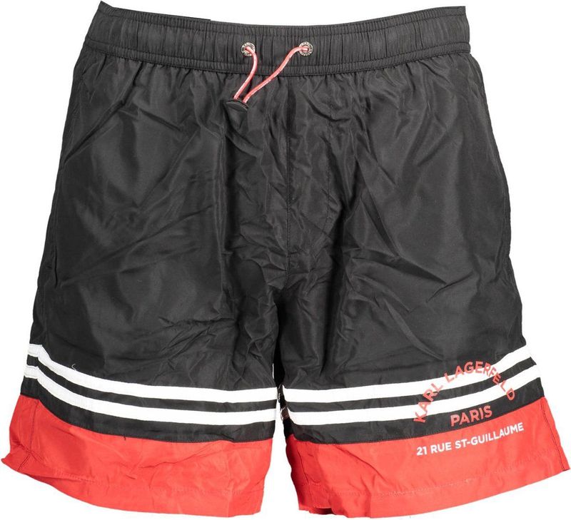 Karl Lagerfeld - Zwemshort - Zwart - Hoogwaardige Materialen - Ademend