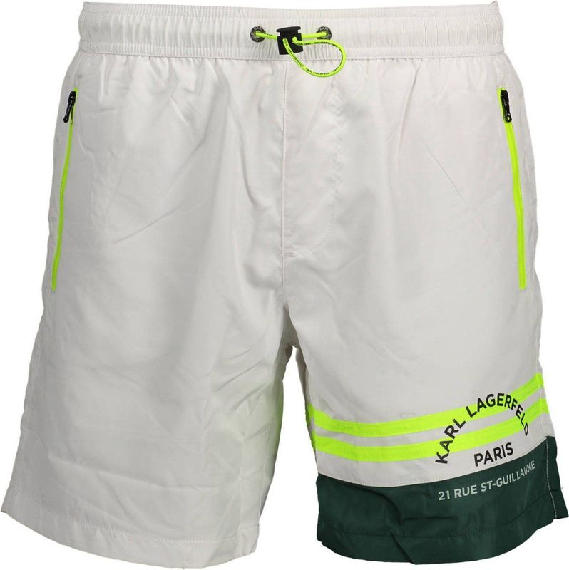 Karl Lagerfeld - Zwemshorts - Wit - Heren