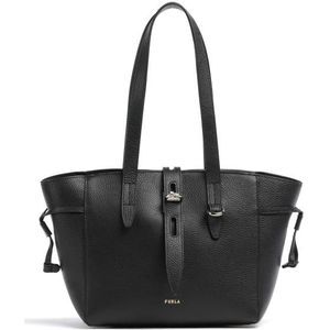 Furla Net Schoudertas Leer 25 cm nero