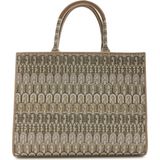 Furla Opportunity Dames Shopper Leer/Textiel - Grijs