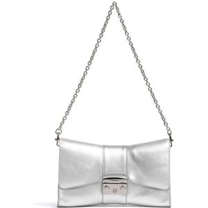 Furla Metropolis Schoudertas Leer 27 cm color silver