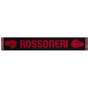 AC Milan Officiële sjaal, grafisch 2300200, jacquard, gebreid jacquard, acryl, rood, zwart, eenheidsmaat