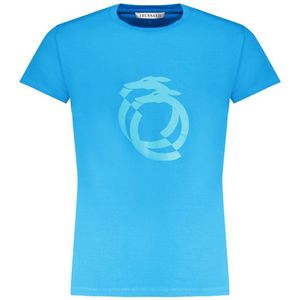 Trussardi - T-shirt - Grijs - Katoen - Logo Op De Borst