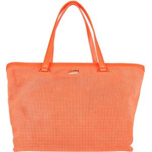 Cavalli Class, Tassen, Dames, Oranje, ONE Size, Elegante donkeroranje leren handtas