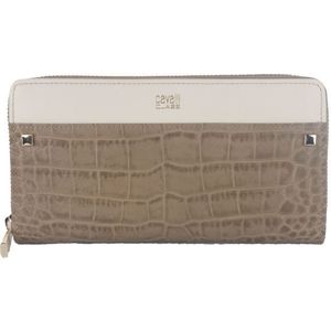 Cavalli Class - White & Brown Calf Leather Long Size Wallet