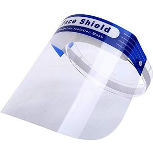 tempo di saldi Volledig beschermend vizier van polycarbonaat, spatbescherming, transparant, verstelbaar