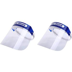 1 paar beschermende vizieren gemaakt van transparant polycarbonaat, verstelbaar