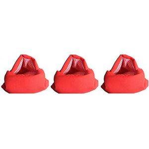 Saldi Zeit 3 x aardappelkoker van magnetron, rood, herbruikbaar, voor diëten, keukens