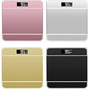TEMPO DI SALDI Digitale elektronische glazen weegschaal met een draagvermogen van 180 kg, verschillende kleuren, per stuk