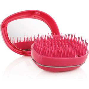 Tangle Brush With Mirror - Haarborstel - Borstel - Spiegel - Travelsize - Reisborstel - Roze