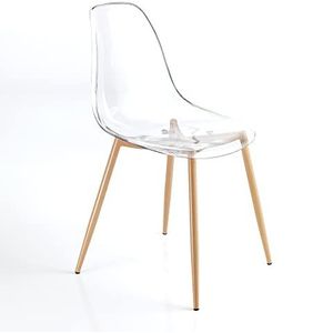Oresteluchetta Set van 4 stoelen voor binnen en buiten, New Jersey, polycarbonaat, cm H 84 x L 47 x D 52, 4 stuks
