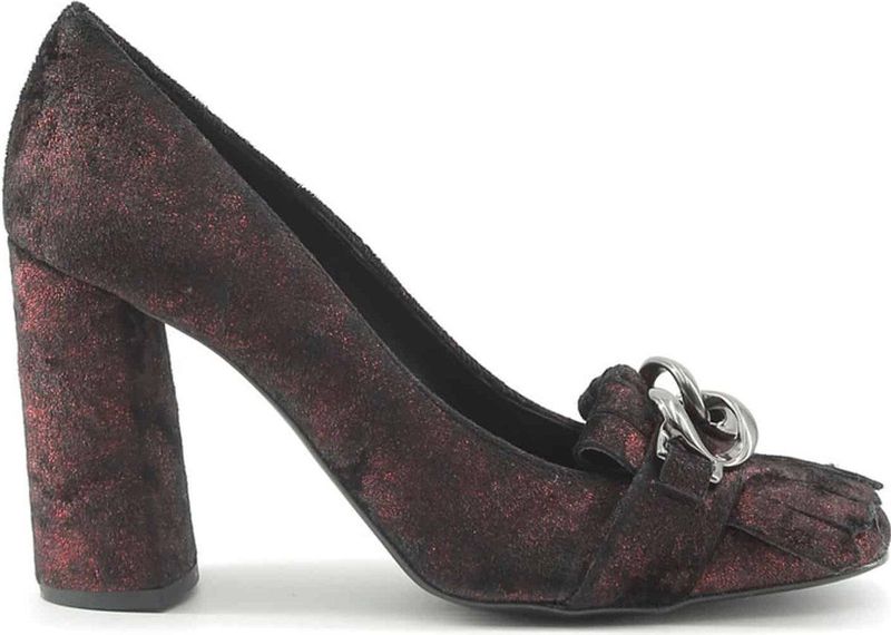 Made in Italia - Pumps - Zwart - Leer - Velvet Chain