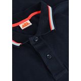 Poloshirt - Katoen - Blauw - Geribde Kraag - Geborduurd Logo