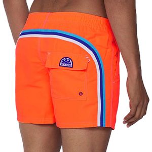 Sundek Zwembroek - Elastische Taille - Mid-length Met Regenboogdetails