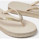 Sundek - Glitter Slippers - Roze - Rubber - Geglitterde Zool