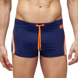 Zwembroek - Blauw - Oranje - Wit - 78% Polyamide - 22% Elastaan