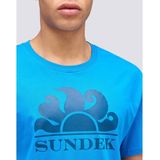 Sundek New Simeon Crew Neck With Logo T-shirt Met Korte Mouwen