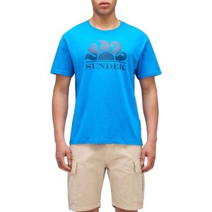Sundek New Simeon Crew Neck With Logo T-shirt Met Korte Mouwen