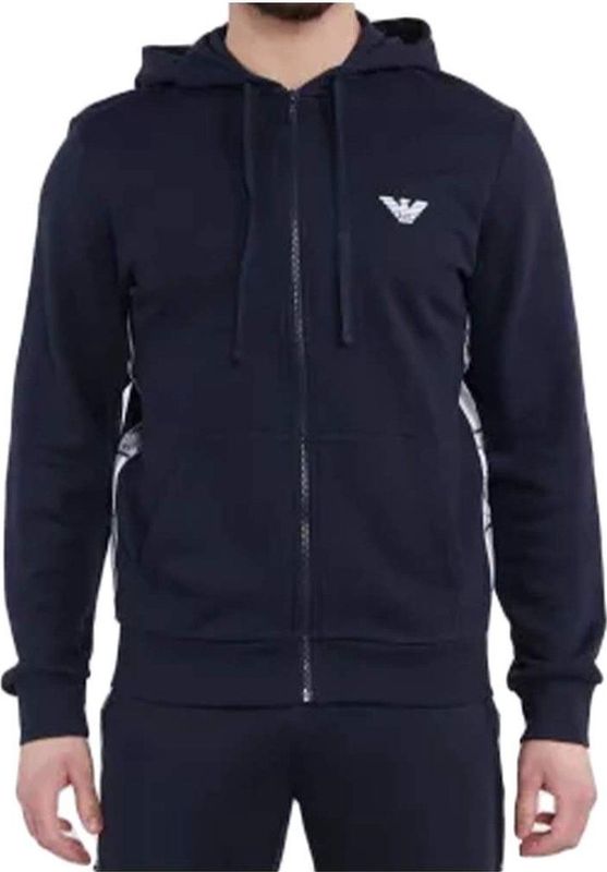 Emporio Armani - Luxe Streetwear Hoodie - Blauw - Heren