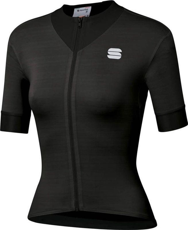 Sportful - Kelly - Fietsshirt - Zwart - Korte Mouwen - Dames