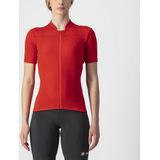 Castelli - Anima 3 - Fietsshirt - Rood - Korte Mouwen - Dames
