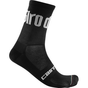 Castelli Giro d'Italia Fietssokken zomer Heren Zwart - Giro 13 Sock-Black - S/M