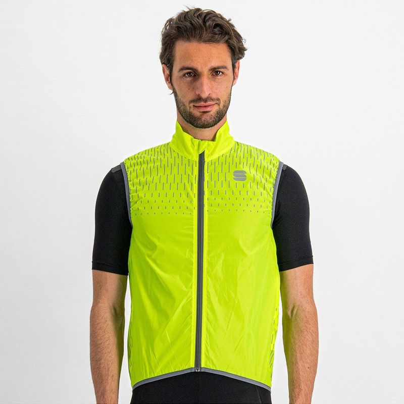 Sportful - Reflex Vest - Geel Fluo - Winddicht - Waterafstotend